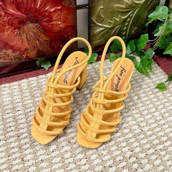 FREE PEOPLE Colette Cinched Heel Sandals EU 39/ US 9 - Picture 7 of 16